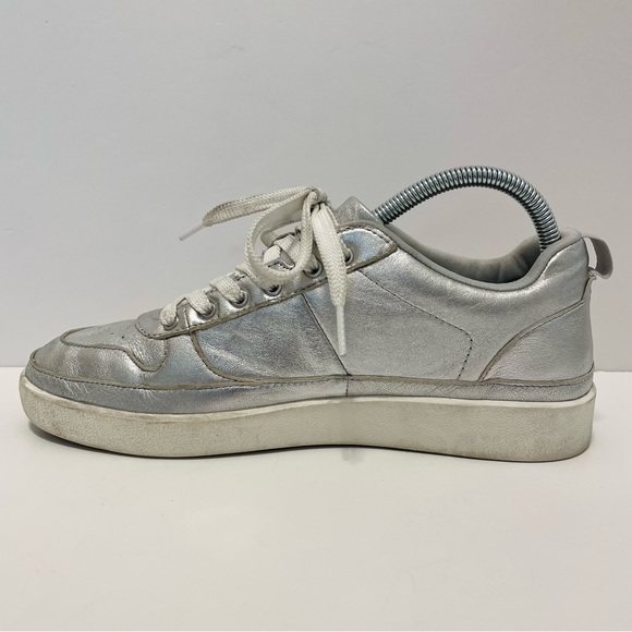 Vionic Elise Women's Leather Silver Metallic Sneaker Size 8 - Picture 11 of 15